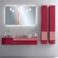 New Modern Luxury Hanging Waterproof Mirror Bathroom Vanity Bathroom basin Cabinet White Bathroom Cabinets Set