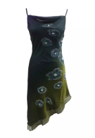 ANNE F 精緻迷人漸變雪紡釘珠晚裝長裙