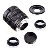 new 35mm f/1.7 CCTV Camera Lens 35mm Camera Lens Manual Zoom &amp; Focus C Mount for NIKON1 Mirroless Camera J1/J2/J3/J4/J5