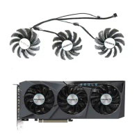75MM 4PIN new GPU fan PLD08010S12HH suitable for Gigabyte GeForce RTX 3070 Ti EAGLE OC 8G Falcon graphics card