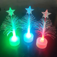 Factory New Year Birthday Party Colorful Christmas Tree Christmas Toys Gift LED Flashing Fiber Tree Whilesale