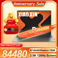 Lenovo Xiaoxin Pro 16 2024 Slim Laptop AMD Ryzen 7 8845H Radeon 780M 16/32GB RAM 1T/2TB SSD 2.5K 120Hz 350nits 16inches Notebook