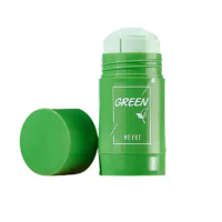 Green Tea Solid Face Mask Purifying Clay Stick Mask Anti-Acne Deep Cleansing Oil Control Smearing Mud Film Hydrating Mask