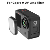 For GoPro Hero 9 10 Black Accessories UV Filter Lens Cover Protector Repair Part For Go Pro Hero 9 10 Black Camera Accessories