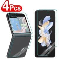 4Pcs Hydrogel Soft Film For Samsung Galaxy Z Flip 5 Front Back Screen Protector For galaxy z Flip3 4 Protective film