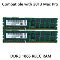 Compatible with 2013 Apple ME253 MD878 Mac Pro Memory Ram 16GBx4 DDR3 1866 ECC REG 64GB 32GB 128GB