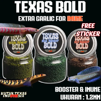 Pelet Texas Bold Ekstrak Bawang Putih Pakan Ikan Channa Dan Predator