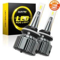 AUXITO 2Pcs H27 880 881 LED Bulb H27W/2 H27W/1 LED H27W Car Fog Light Driving Day Running Lamp Auto 12V 24V 2000LM 6500K White
