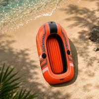 Perahu Karet Ukuran Besar Perahu Karet Perahu Apung Perahu Air Nyaman Set Dewasa Olahraga Oranye