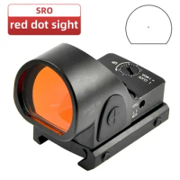 SRO Red Dot Sight Hunting Reflection Pistol Scope Optical Airsoft Riflescope Ar15 Glock 19 17 Tactical Accessories