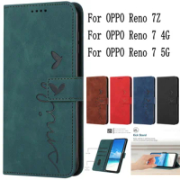 Sunjolly Mobile Phone Cases Covers for OPPO Reno 7Z 7 4G 5G Case Cover coque Flip Wallet for OPPO Reno 7 Case