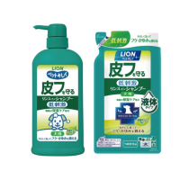 【LION 獅王】愛犬用舒敏洗 550ml瓶裝+400ml補充包(犬用沐浴乳 狗狗沐浴乳)