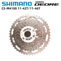 Shimano DEORE 10s CS-M4100 11-42T 11-46T 10 Speed Cassette For Mountain Bike Riding Parts Original