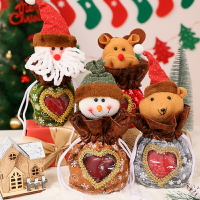 可愛立體圣誕節蘋果袋可視禮物袋平安夜禮盒手提糖果袋子創意兒童裝飾禮品包裝盒