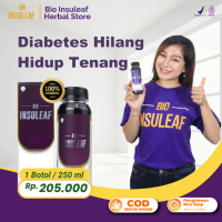 BIO INSULEAF Paket 1 Herbal Alami Alternatif Meredakan Gejala Diabetes, Menurunkan Kolesterol