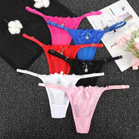 Sexy 6 Colors Thongs Knickers V-string Lace Underwear Knickers Lingerie Women