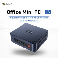 Beelink U59 Pro Gaming Mini Pc Intel Jasper Lake Processor N5105 DDR4 8G 16G SSD 500G Wifi6 BT5.2 Desktop Computer Office