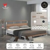 Xavier Home Decor - Dipan Besi Tempat Tidur Minimalis Sandaran / Dipan DIY / DIPAN + HEADBOARD HIRO 