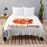 Fall Is My Favorite Mexican Vintage Style At Home Throw Blanket