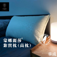 枕頭(紮實高枕型)蒙娜麗莎高枕/喜歡睡高一點的最佳選擇/嚴選南亞頂級聚酯纖維【日日大家居】