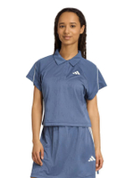 เสื้อโปโลผู้หญิง ผ้าแจ็คการ์ด Stadium พร้อมแถบ 3-Stripes ได้แรงบันดาลใจจากเทนนิส รุ่น JY3422 สี Blue