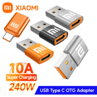 10A OTG USB Type C Female To USB A Male Adapter 240W Converter Adaptador For Xiaomi 13 12 Pro Samsung S23 Iphone 14 Oneplus 9