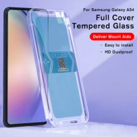 With Positioner HD Tempered Glass Flim For Samsung Galaxy A54 F54 5G Full Cover Screen Protector Foe Samsung galaxy a54 F54 5g