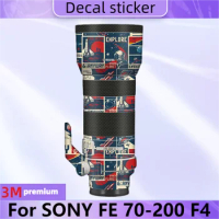FE 70-200 F4 Decal Skin Vinyl Wrap Film Lens Body Protective Sticker Protector Coat For Sony FE 70-200mm F/4 G OSS SEL70200G
