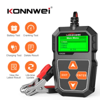 KONNWEI KW208 12V Car Battery Tester 100 to 2000CCA 12 Volts Battery Tools for the Car Quick Cranking Charging Diagnostic Tool
