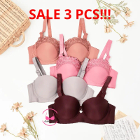 New 3 PCS Bra Piaoli CUP B SEDANG HALF CUP Seamles Bellewear RENDA PL8814