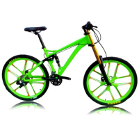 Kalosse Air Fork Full Suspension Bicycle, 27.5 Inches, Hydraulic Brakes, Mountain Bike, 30 Speed