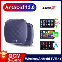 CarlinKit 8G+128G Android 13 CarPlay TV AI Box Ultra QCM6125 8-Cores Wireless CarPlay&amp; Android Auto YouTube Netflix FOTA Upgrade