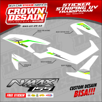Striping Stiker Yamaha NMAX 155 Old Stiker Semifull Transparan NMAX 155 Old Minimalis - SNX-UV