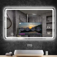 Wholesale Hotel Bathroom Smart Led Salon Mirror Magic Android Tv Mirror With Android WIFI Smart Bath Mirror With Tv