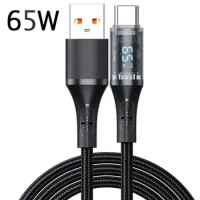 Copper Wire Core Charging Cable New USB To Type C Braided Thread Body Data Wire Type C To Type C 66W/65W Data Cable Tablets