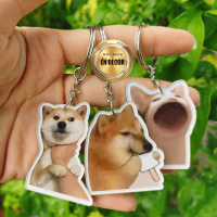 Móc khoá chó mèo siêu xinh meme độc lạ