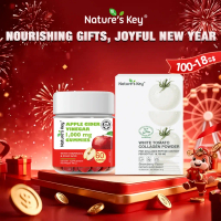 [Flash Sale]Nature''s Key Halal 1000mg Apple Cider Vinegar Gummies +White Tomato Skin Booster Vit C&