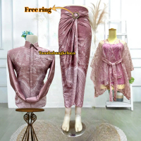 Couple Kemeja Batik Pria Rok Lilit Dan Outer Pita / Couple Kemeja Lengan Panjang batik terbaru 2025