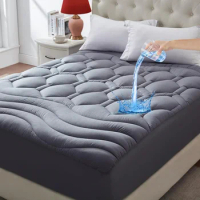 King Size Mattress Pad Waterproof Soft Mattress Protector Cover Breathable Quilted Fitted Mattress Pad Deep Pocket 8-21”