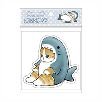 貓福珊迪 防水貼紙-鯊魚
