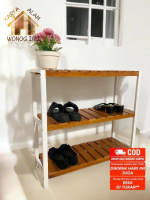 Rak Kayu Minimalis 2 Susun 3 Susun Putih Coklat Rak Serbaguna Untuk Rumah Kantor Dan Tempat Komersia