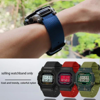 For Casio G Shock GBA-800-1A GBA-800-7A GBA-800-9A GBA-800-DG GA-800 GBD-800 GA110 16mm Modified Nylon Watchband Strap Bracelet