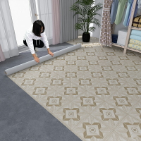 家用地板革水泥地直接鋪加厚耐磨防水地膠地墊地毯地板貼自粘網紅