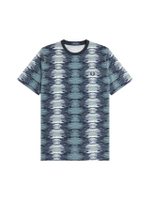 เสื้อยืดผู้ชาย SOUNDWAVE GLITCH T-SHIRT สีกรมท่า