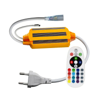 ปลั๊ก+รีโมทสำหรับ ไฟเส้น RGB อะแดปเตอร์+ปลั๊กสำหรับ ไฟเส้น RGB5050 และ RGB Neon Flex คําแนะนําการขาย