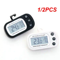 1/2PCS Fridge Thermometer Anti-humidity Refrigerator Freezer Electric Digital Thermometer Temperature Monitor LCD Display with