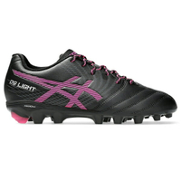 Asics DS Light JR GS [1104A054-001] 大童 足球鞋 運動 訓練 膠釘 黑 粉紅