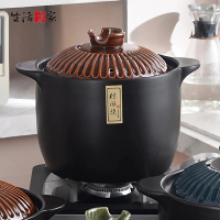 生活采家 日式古銅赤耐熱燉煮陶鍋5.5L#74001