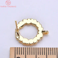 (2511)10pcs 17x15mm 24k Gold Color Brass Long Fan Shape Stud Earrings High Quality Diy Jewelry Findings Accessories