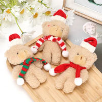 Christmas Bear Plush Dolls Cute Animal Teddy Bear Stuffed Toys Kawaii Birthday Cake Decoration For Kids Girls Gift